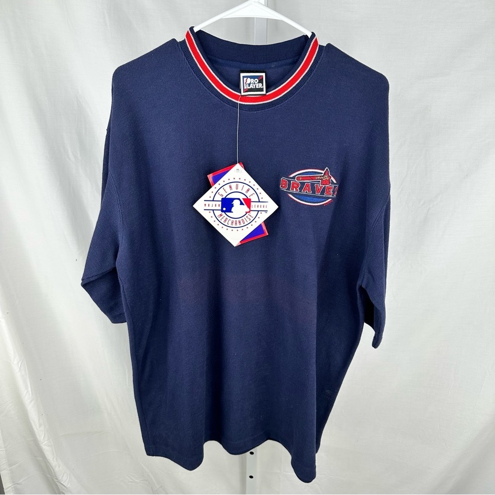 Vintage Pro Player Atlanta Braves Shirt New with tags Size XL - Picture 1 of 7